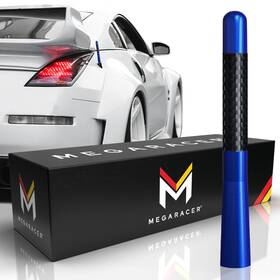 Amz-an-lo-navy-1pc Mega Racer Universal Car Antenna Replacement Short For Truck 5 Inch Carbon Fiber An
