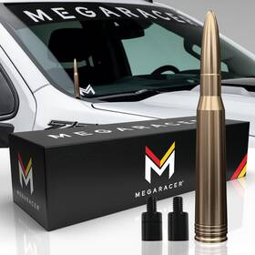 Mega Racer Mr-an-bul-gold-m7 Gold Antenna For Truck - 1999-2024 Chevrolet Silverado Gmc Sierra Anten