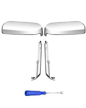 Redgdhsjk0521swq Meiyatec Top And Side Clip-on Front Door Mirror Housing Covers Caps Fit For Chevy