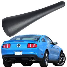 Minilaoma 739240602711 3.8 Inch Stubby Aluminum Antenna Mast For 2010-2014 Ford Mustang 2013-2022 Fo