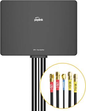 Peplink Ant-slm-22g-s-b-6 Slim 22g Antenna Cellular And Wifi Mimo Boost Lte Signal For Rv Mobile