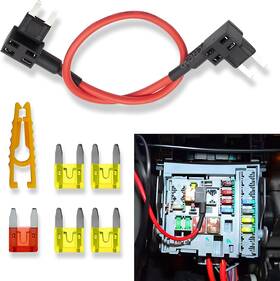 Pinflaw 445052294213 1 Pc Car Fuse Adapter Standard 14 Awg Wire/20 Amp Tipm Bypass Cable And Puller