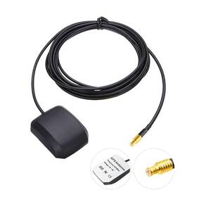 Pobady 761770831606 Car Gps Antenna 1575.42mhz Mcx Male Plug Adapter With 3m Exte