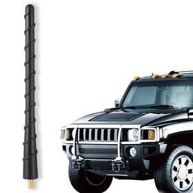 Pobady 761770832191 7.6 Inch Car Radio Short Antenna 19.5 Cm Spiral Flexible Rubber Mast