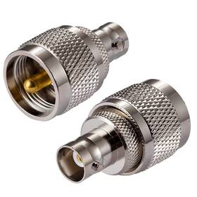 Pobady 761770837196 2pcs Cb Radio Adapter Pl259 Uhf Male To Bnc Female Antenna For Ant