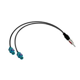 Pobady 797444181012 Splitter Cable Din Male To Dual Fakra Z Car Radio Antenna Cable