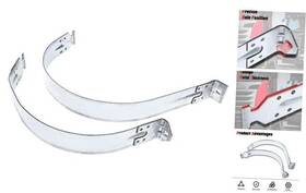Premiumpartswhosale Apfts031 Set Of 2pcs Fuel Tank Straps Compatible With Dodge Ram 1500 02-09 2500