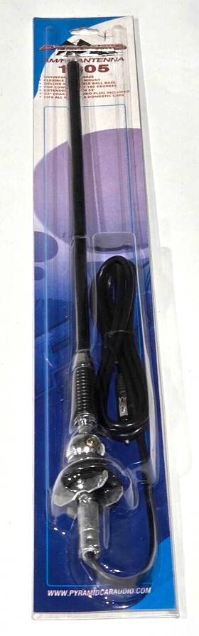 Pyramid 1305 Rugged Heavy Duty Rubber Am/fm Antenna