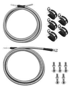 Qlzozb Wbzryg01qlzw Stainless Steel Braided Fuel Line Kit Fit For Chevy Silverado Gmc