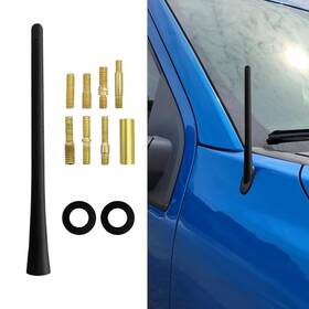 Qztyty Qph7203 Car Spiral Antenna 7 Inch Auto Toppers Flexible Retrofit With Scrub