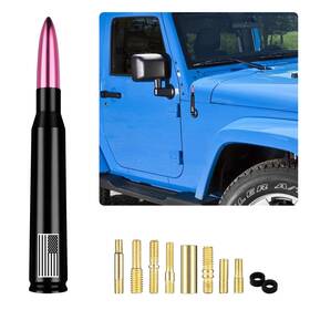 M5s4vxfy5-1ecr7oifo-zaogm3zkl Radioadditionztz Antena De Bala Para Camioneta Auto Carro Coche Con Adaptador Universal Radio New