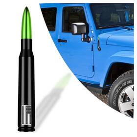 Radioadditionztz Zblqryebv-wjn06zlhi-hkaejvddo Antena De Bala Para Camioneta Auto Carro Coche Con Adaptador Universal Radio New