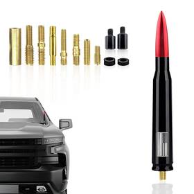39qcx8uzc-hawttsvlg-l6pfqsup6 Radiosuppliespro Antena De Bala Para Camioneta Auto Carro Coche Con Adaptador Universal Radio New