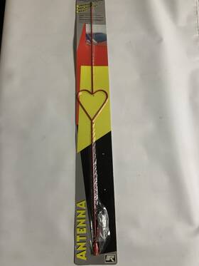 Rally 3409 Europe Sport Universal Red Heart Replacement Mast Antenna New