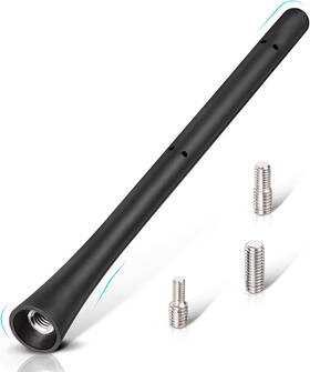 Rfsolution Ewan2118ge Eightwood Universal Car Radio Rubber Antenna Mast 7 Inch Fm Am Roof Mount Vehicl
