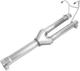 Go-3498 Scarman Llc Kuafu Dual Exhaust Y-pipe Muffler Direct Fit Replacement Parts Kit Compatible Wi