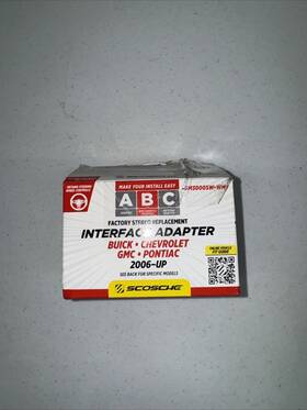 Scoche Gm3000sw-wm1 Radio Interface Adapter Buick - Chevy Gmc Pontiac 2006up