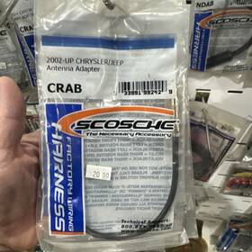 Scosche 033991992429 Crab Antenna Adapter For 2002-up Chrysler Dodge And Jeep Vehicles. 6 Pk