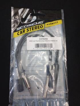 Scosche 033991997660 Car Stereo 2002 - Up Chrysler Jeep Antenna Adapter Kit