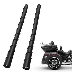 Tx-070819a Skyjdm Motorcycle Short Antenna - 2 Pack 7 Inches Rubber Replacement For Fm/
