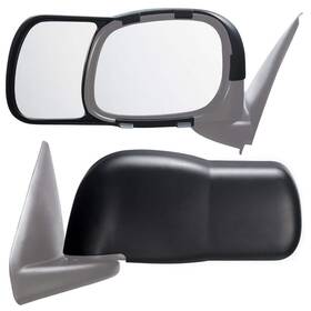 80700 Snap And Zap Clip-on Towing Mirror Set For 2002 - 2008 Dodge Ram 1500 2003 2009 2500/3500