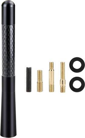 Stkd-mn-ca-002 Stickydeal Tecreddy Short Car Antenna Mast Carbon Fiber Truck Vehicle Replacement