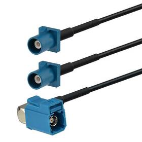 Superbat 690770156597 Fakra Splitter Cable 2 Male To Female Rg174 Coaxial Y-type For Car Ster