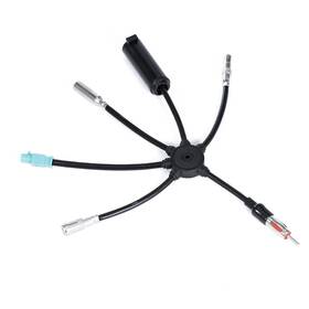 Supmory 797427897022 Car Radio All In One Antenna Cable Splitter Suitable Black