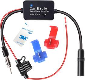 Sylvil-1969ca Sylvil 12v Car Antenna Booster Universal Auto Radio Aerial Signal Reception