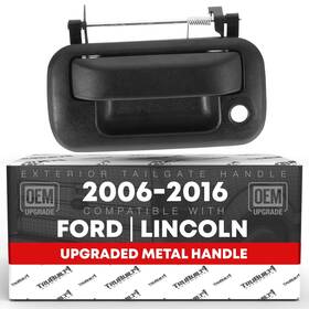 T1a 817801025404 Tailgate Handle Upgraded Metal With Keyhole - Compatible Texture Black