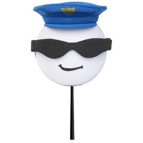 Tenna Tops 792436801886 Cool Cop Police Car Truck Suv Antenna Topper Auto Accessory - Fits Thin