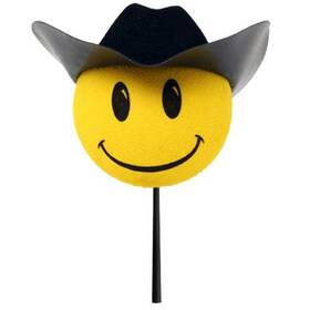 Tennatops 781055082110 Tenna Tops Cowboy Black Hat Car Truck Suv Antenna Topper Auto Accessory