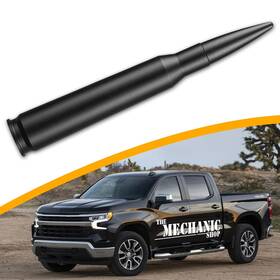 Tms00152 The Mechanic Shop 50 Cal Short Antenna For 2014-2025 Chevrolet Silverado And Gmc Sierra Trucks