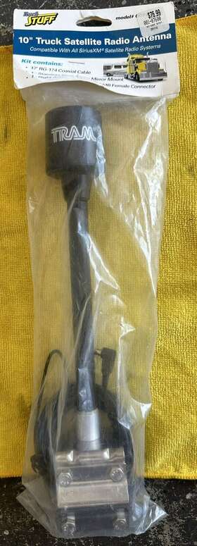 Tram 001-07680 10 Inch Truck Satellite Radio Mirror Antenna - Siriusxm Compatible Truckstuff