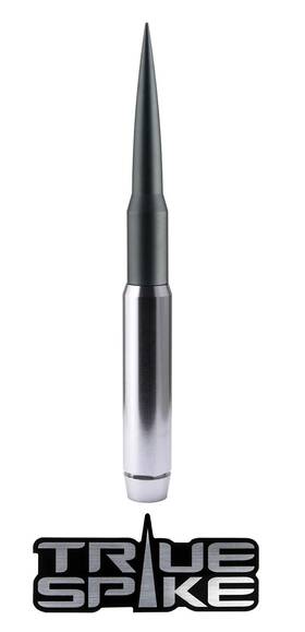 300-sa115slsa116gm-sad008 True Spike 9 Inch Silver Gunmetal Penetrator Fat Bullet Antenna With Anti-theft Copper