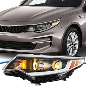 Tt-03-70001-us-l Ttun Auto Compatible With 2016-2018 Kia Optima Headlight Halogen&projector Type Without