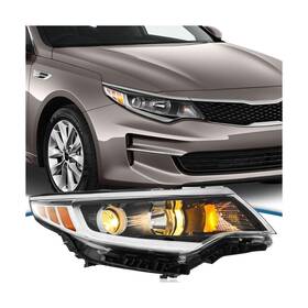 Tt-03-70001-us-r Ttun Auto Compatible With 2016-2018 Kia Optima Headlight Halogen&projector Type Without