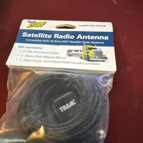 001-07679 Tuff Stuff Satellite Radio Antenna 21 Ft Rg-174 Coax Cable Magnetic Fits All Siriusxm