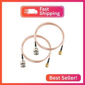 Urcianow Rg316-1m-bnc-sma Bnc Male To Sma Connectors 3.28ft Rg316 Coaxial Cable Low Loss 50o