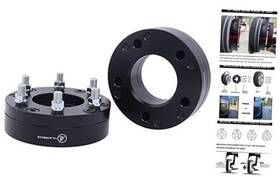 Dr504-502 Vlauto Black Forged 5x5.5 To 6x5.5 Wheel Adapters 2 Inch Compatible Inch-pack Of