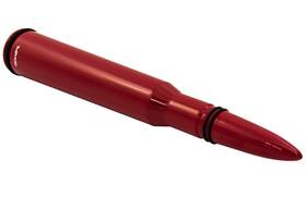 Vms Racing 102-sa033rd 50 Cal Caliber Red Bullet Antenna With Black Rings Heavy Gauge Cnc Machined B