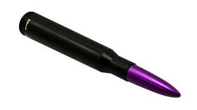 214-erpsa100bksa100tippr Vms Racing 50 Cal Caliber Black Purple Tip Bullet Antenna Heavy Gauge Cnc Machined Bille