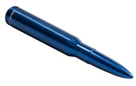 300-erpsa033bl Vms Racing 50 Cal Caliber Blue Bullet Antenna Heavy Gauge Cnc Machined Billet Aluminum S