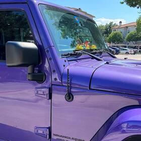Zzl3971 Vofono Short Antenna Fits 2007-2025 Jeep Wrangler Gladiator Mojave Sahara Rubicon Jk