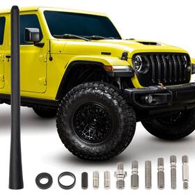 A194votex Votex Universal 8 Inch Short Rubber Black Antenna Kit - Flexible Durable Enhanced Sig