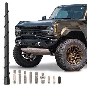 A374votex-1 Votex Universal Short Rubber Spiral 8 Inch Antenna Kit Enhanced Reception Carwash Pr