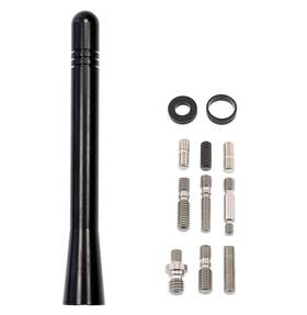 A423votex Votex Made In Usa - 4 Inch Black Aluminum Antenna Stainless Steel Threading