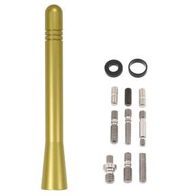 Votex A423votexgold Made In Usa - 4 Inch Gold Aluminum Antenna Stainless Steel Threading