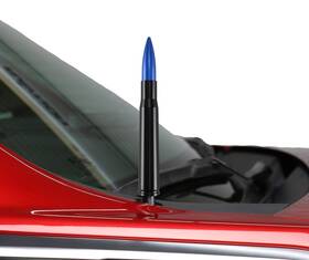 Votex A435votexblue Made In Usa - 50 Caliber Black With Blue Bullet Aluminum Antenna Fits For