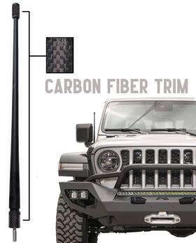 A601-jjp-15 Votex 13 3/4 Inch Rubber Antenna Fits Jeep Wrangler Gladiator Accessories - Usa